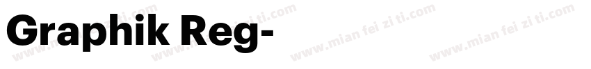Graphik Reg字体转换
